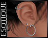 |E! Silver Ear Piercings