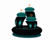 [SD] TEAL DECO CANDLES
