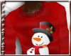 (RT)RED SNOWMAN SWEATER