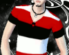 |K|Red Stripe male top
