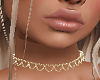 Mega Gold Hearts Choker