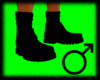 BLACK BOOTS WITH SOCKS