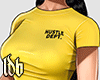Hustle Tee. Yellow