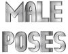 male poses 3d sign