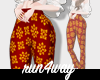 Thai Ruffle Pant Red
