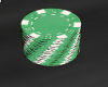 Green Poker Chip Stack