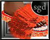 !SGD Fur Orange Slides