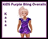 KIDS Purple Overalls