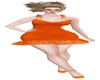MY Apricot Orange Dress