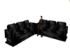 Black leather sofa 6 