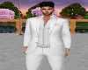 Mens White Casual Suit
