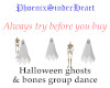 Halloween ghosts/bones