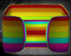 Rainbow pet bed