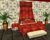 Red Bed with poses