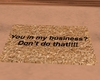 YouInMyBusiness Floormat