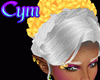 Cym White Floral Hair