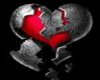 -R-heart broken sticker