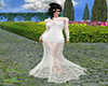 GL-White Glitter Gown