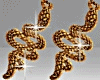 Niut Snake Earrings Gold