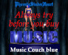 Music Couch blue