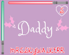 Pink Holiday Daddy Sign