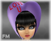 {fm} love u heart bonnet