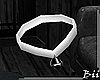 M-White Cat bell choker