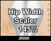 Hip Width Scaler 145%