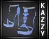 }KC{ Blue Showgirl Shoes