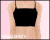 ❥ black sports bra