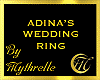 ADINA'S WEDDING RING