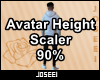 Avatar Height Scale 90%