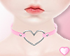 ♡ Pink Heart Choker