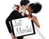 Just Married Sign/Pose