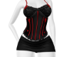 Black Red Corset skirt