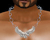xo}Eagle man necklace