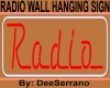 RADIO WALL HANGING SIGN
