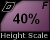 D► Scal Height *F* 40%