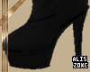 [AZ] Black  Leather Boot