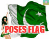 Bandera Pakistan-poses
