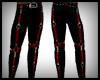 Red Gothic Straps Pants