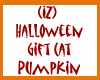 IZ) Gift Cat Pumpkin