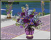 [sy] flower stand purple