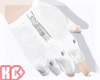 Ko Gloves White Biker