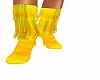 fringed boot yellow