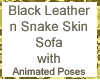 Leather n Snake Sofa Ani