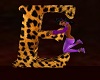 Letter E Leopard