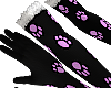 B! FMB Paw Gloves BlkPnk