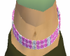 Pink Jewel Belly Chain
