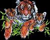 mama baby tiger rug